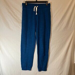 J.CREW Joggers Sweatpants Reimagined Size Medium Blue Gathered Ankles Drawstring